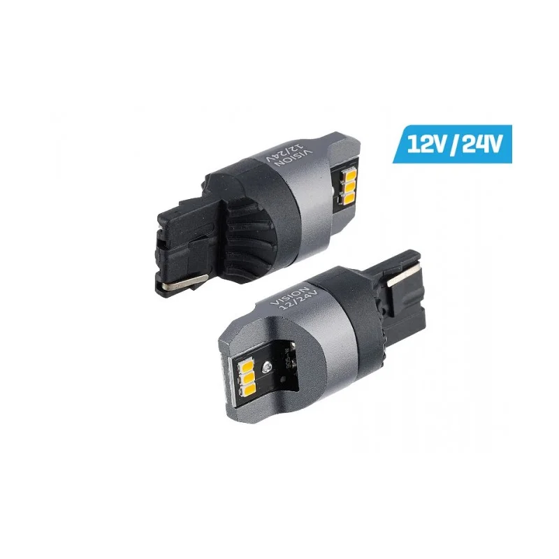 2ks LED 12V/24V WY21W oran?ová CANBUS Kup Te?