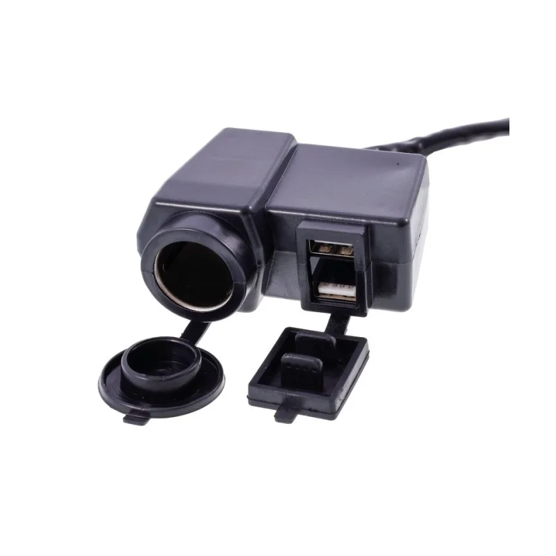 zásuvka zapalova?e + 2x USB 4,2A pro motocykly 12V Top Prodej