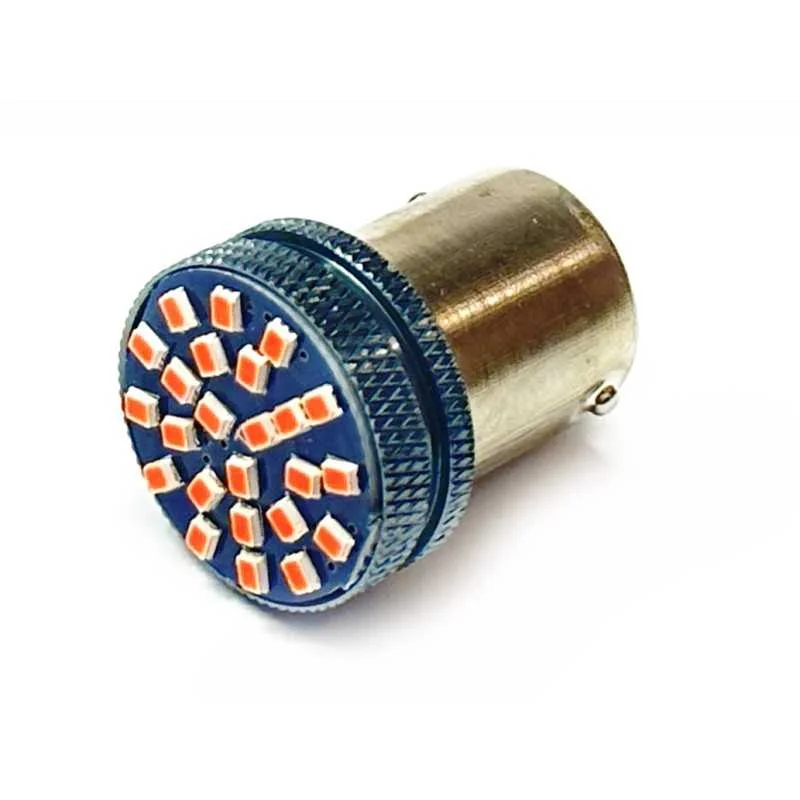 ?árovka LED 12V-24V 10W BA15s ?ervená Vysoce Kvalitní