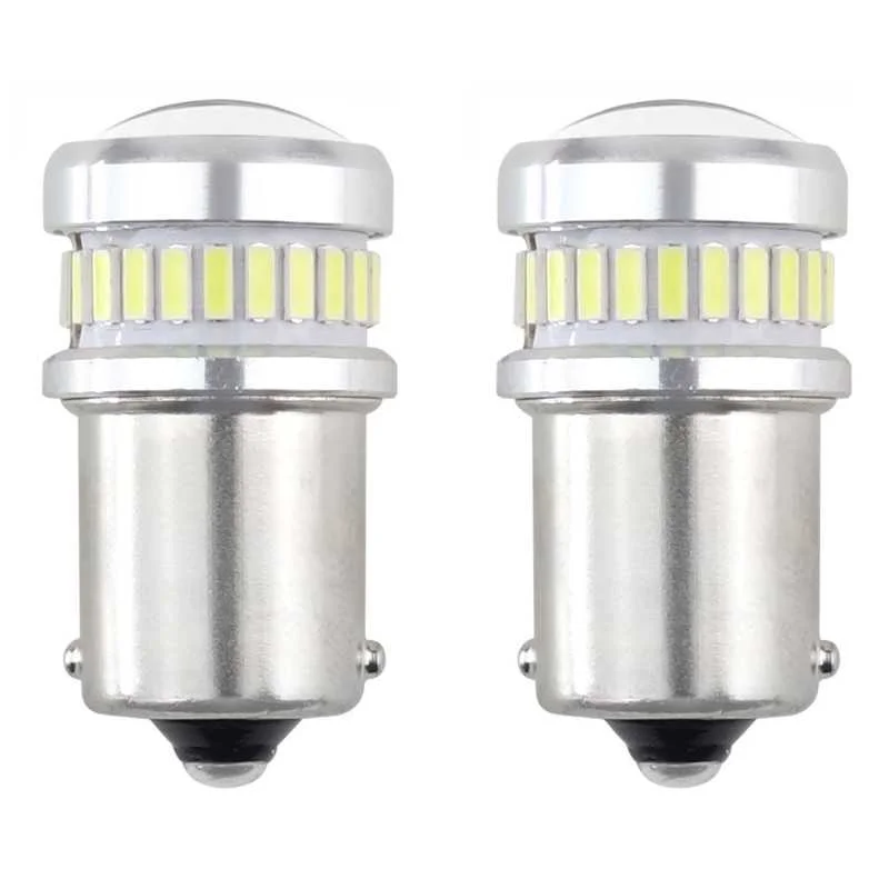 2ks LED 12V/24V 10W BA15s ?irá CANBUS Vrácení Zdarma