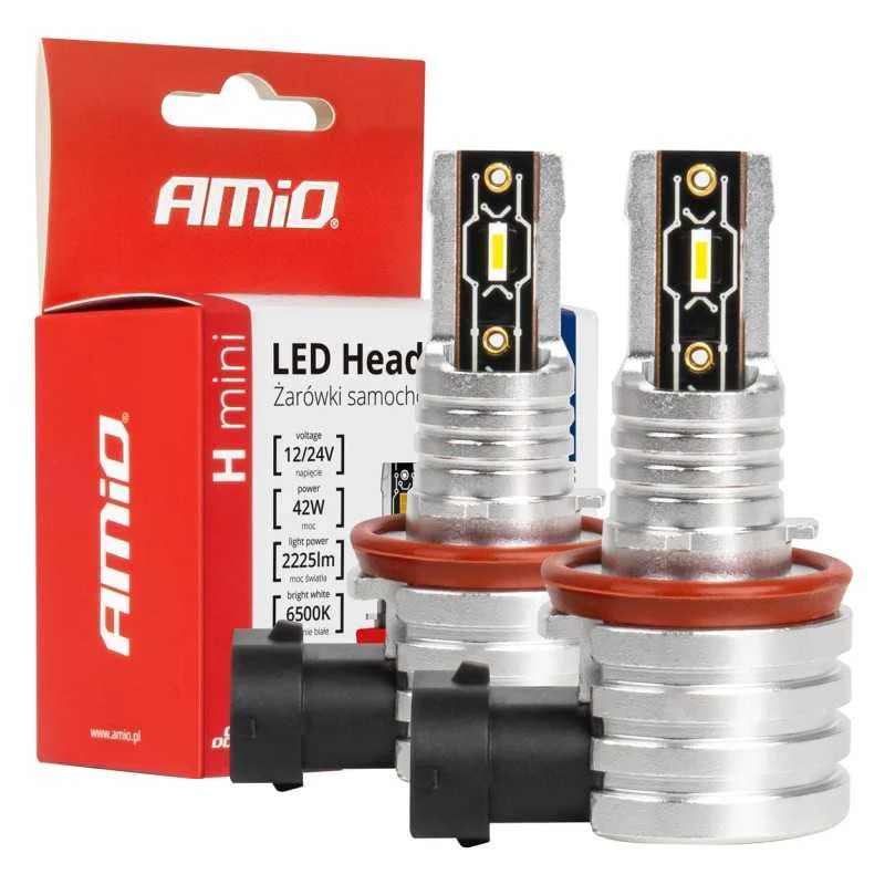 ?asově Omezené LED ?árovky H8/H9/H11 2225 LM 2ks 12-24V