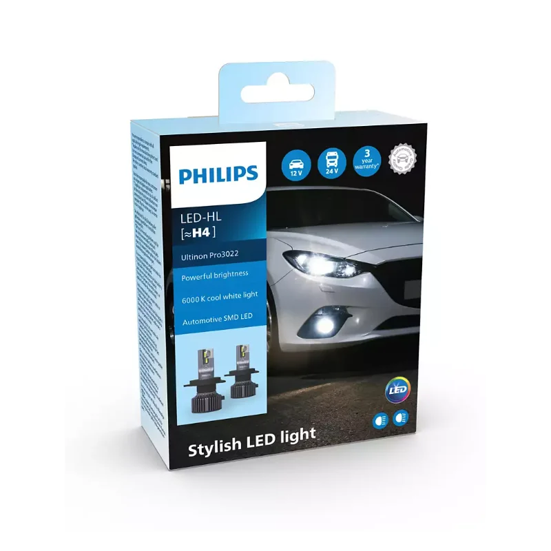 2ks LED H4 Ultinon Pro3022 PHILIPS Cenově Vyhodny