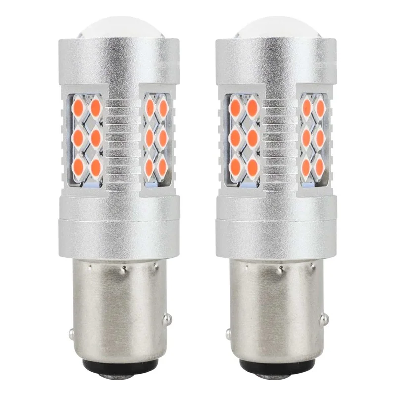 2ks LED 12V/24V P21/5W BAY15D ?ervená CANBUS Objednat Nyní