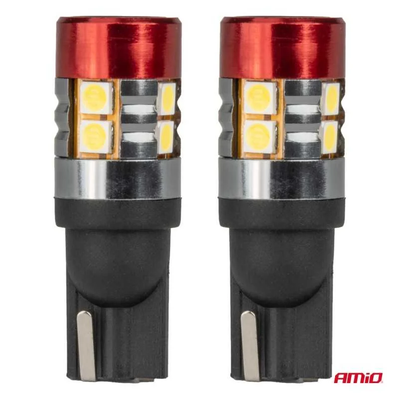 2ks LED 12V/24V 5W W2,1x9,5d ?irá CANBUS Doprava Zdarma