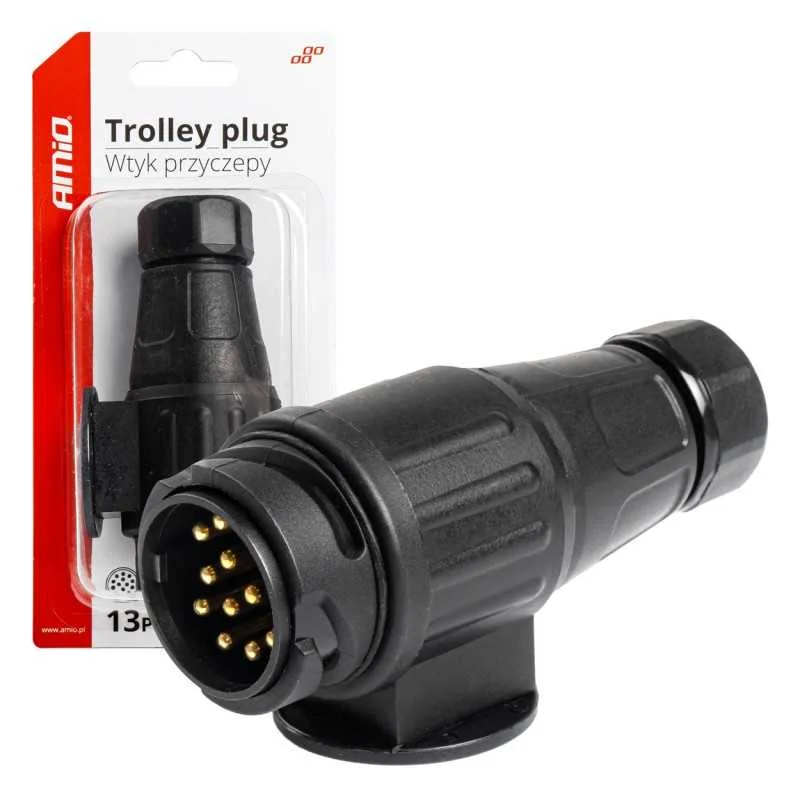 Zna?kovy vidlice-zástr?ka 12V 13P plastová AM03220