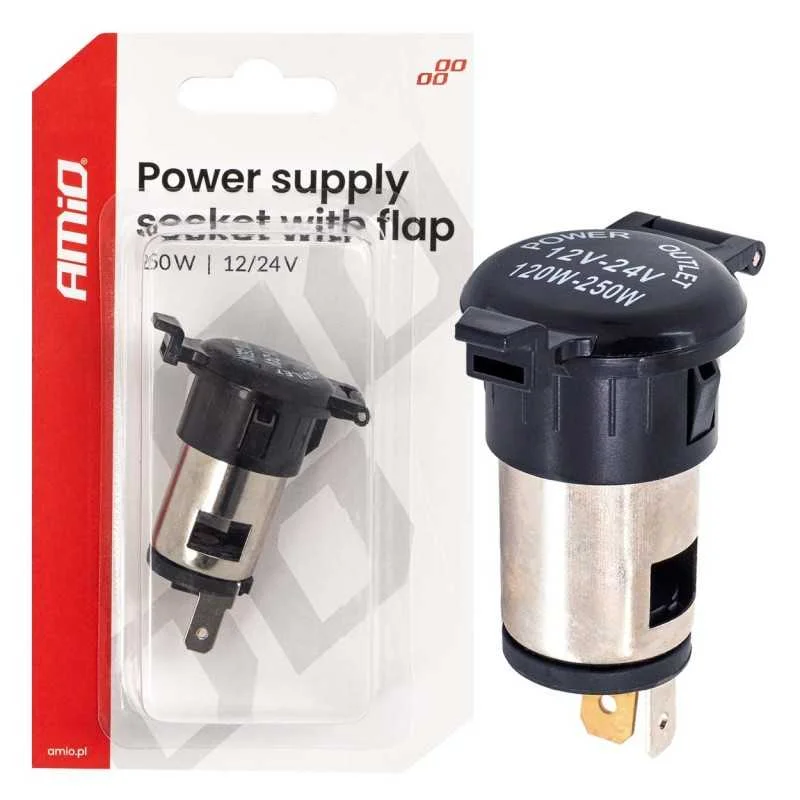 zásuvka p?ídavná, napájecí, 250W 12/24V Novinka