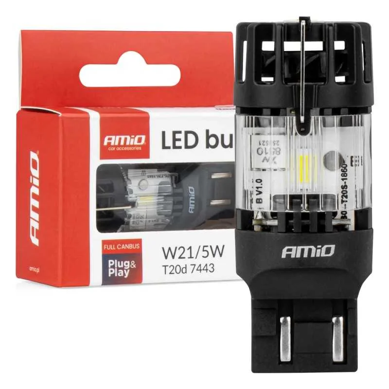 ?árovka LED 12V W21/5W T20d ?irá FULL CANBUS 1ks Speciální Cena