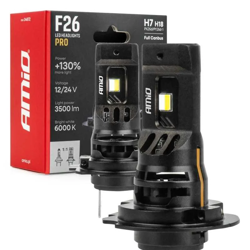 2ks ?árovka LED H7/H18 12/24V 3500lm +130% Cenová Bomba