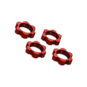 ?asově Omezené Traxxas matice kola 17mm hliníková ?ervená (4) - TRA7758R