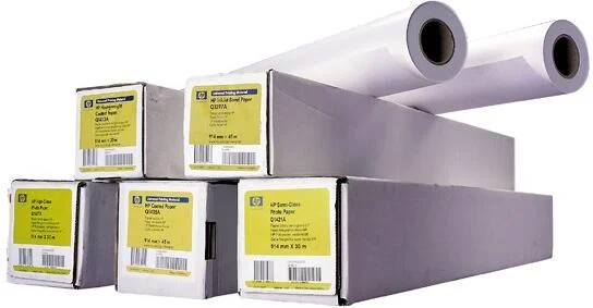 ?asově Omezené HP Inc. HP Heavyweight Coated Paper, 167 microns (6.6 mil) ? 130 g/m2 (35 lbs) ? 1524 mm x 30.5 m, C6977C