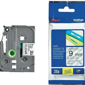 Zna?kovy Brother TZE-121, pr?svitná/?erná, 9mm (TZE121) recenze a hodnocení