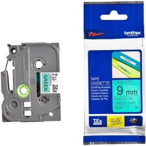 Zna?kovy Brother TZE-721, zelená/?erná, 9mm (TZE721) diskuse