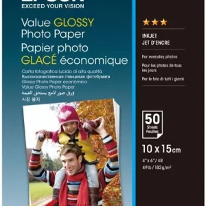 ?asově Omezené Epson Value Glossy Photo Paper 10x15cm 50 sheet (C13S400038)