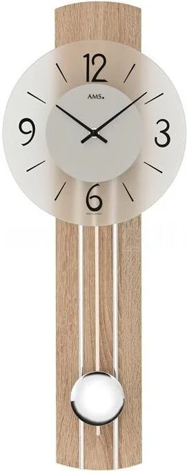 Zna?kovy Kyvadlové nástěnné hodiny 7274 AMS 60cm