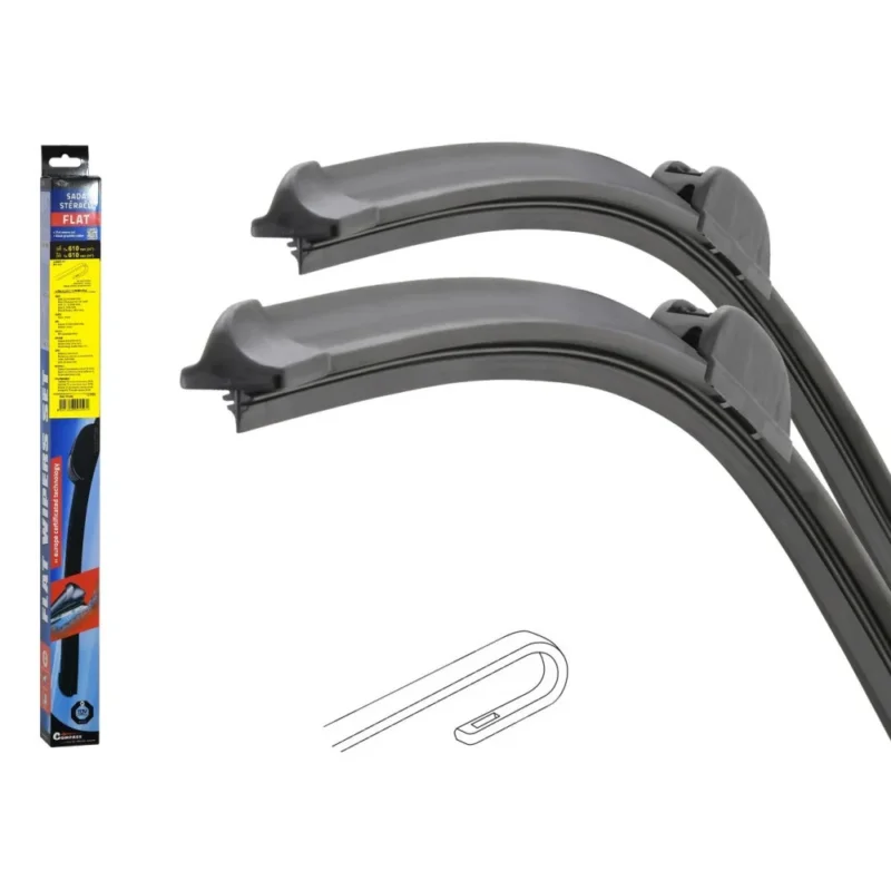 Zna?kovy Mazda MPV Stěra?e FLAT SET (HOOK) 610+610mm