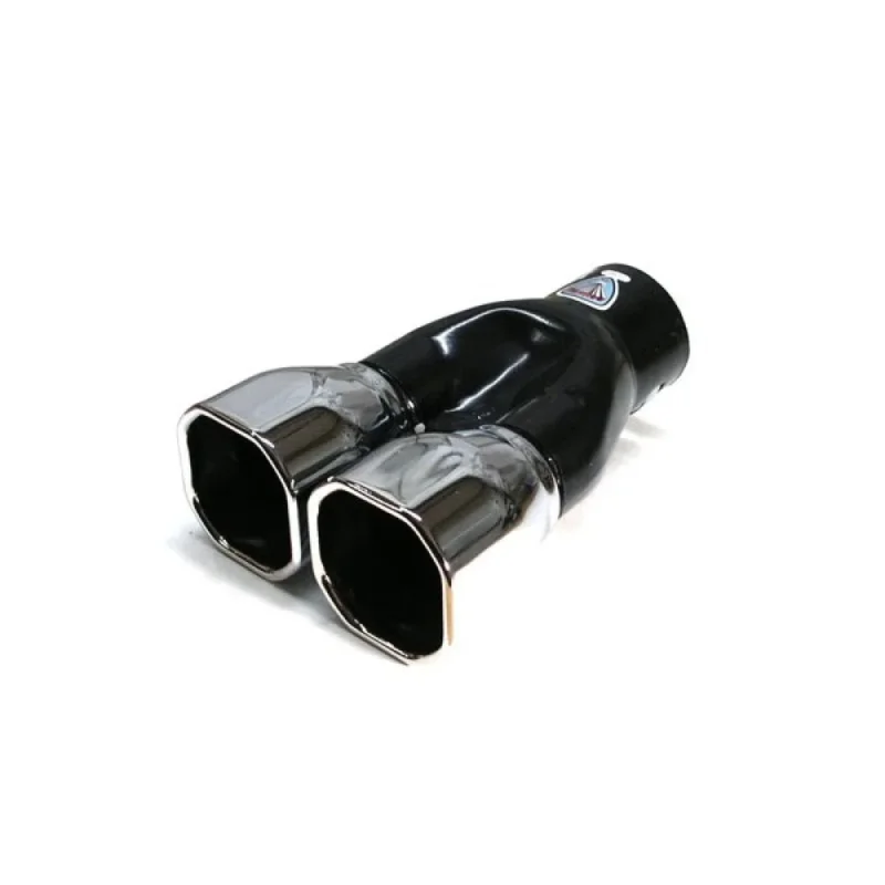 Koncovka vyfuku dvojitá hranatá chrom Nová Kolekce