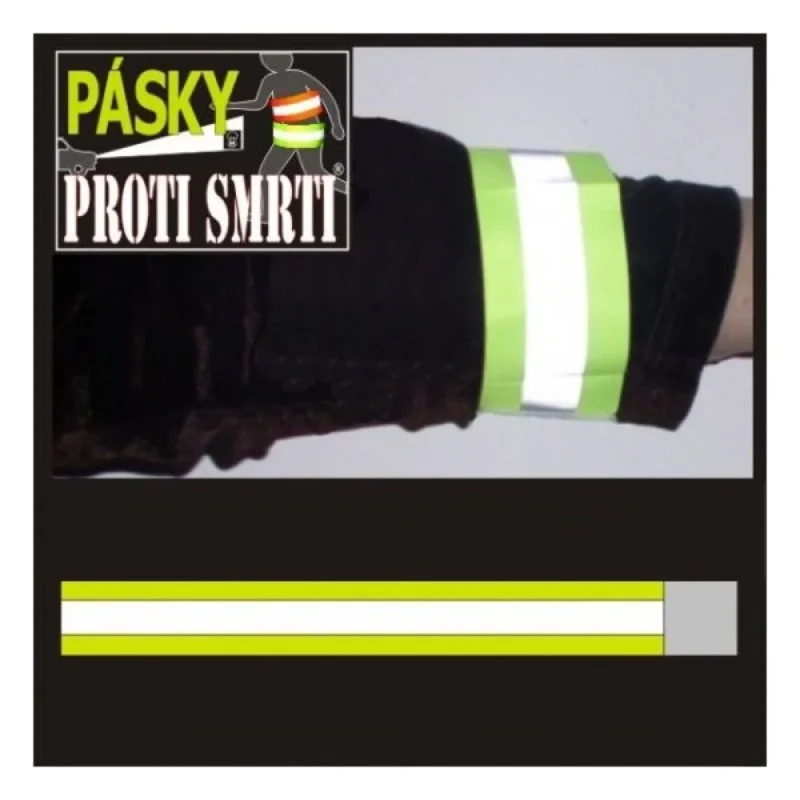 Zna?kovy Pásek reflexní ?luty rychloupínací 30cm