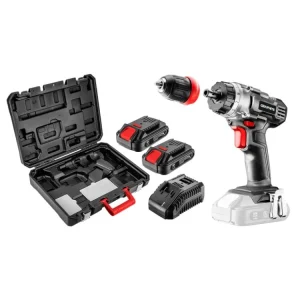 Omezená Nabídka Akumulátorová vrta?ka/p?ístroj Energy+ 18V, Li-Ion, odnímatelné 10mm sklí?idlo, 2 2Ah akumulátory, nabíjení, kuf?ík 58G022-SET2