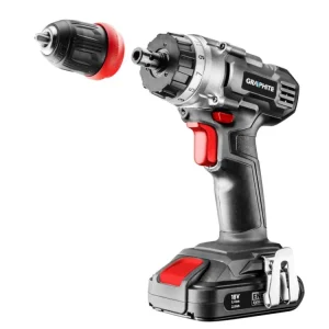 Zna?kovy Energy+ 18V akumulátorová vrta?ka/p?íklepová vrta?ka, Li-Ion, 10 mm odnímatelná rukoje?, bez baterie 58G022