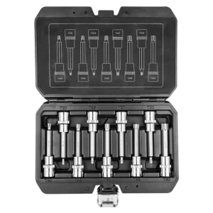 ?asově Omezené Gola sada 1/2" torx 100mm, 9 ks sada 08-708