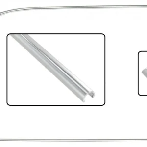 Zna?kovy Li?ty Alu těsnění skla/bo?ní zadní/ventilace/P - Typ 2 (1967 ? 71)